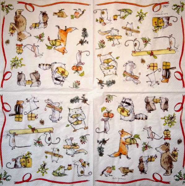 054 Animals Autumn - 3-ply - CS